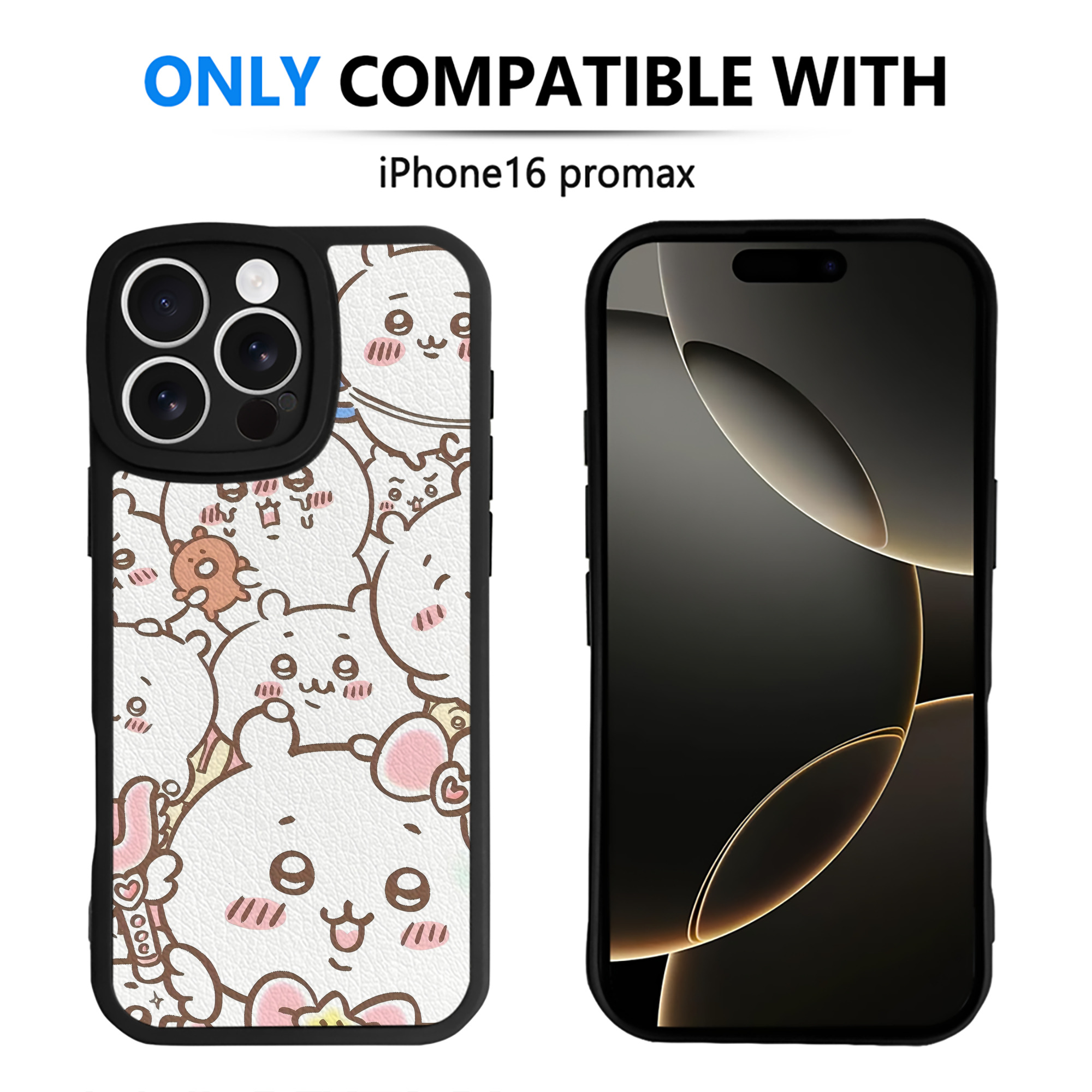 （画像用） ちいかわ Chii-kawa 【iPhone 16シリーズ対応】シリコンスマホケース（レザー調） 材質：シリコン